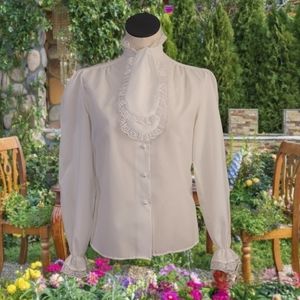 Vintage 70s White Blouse